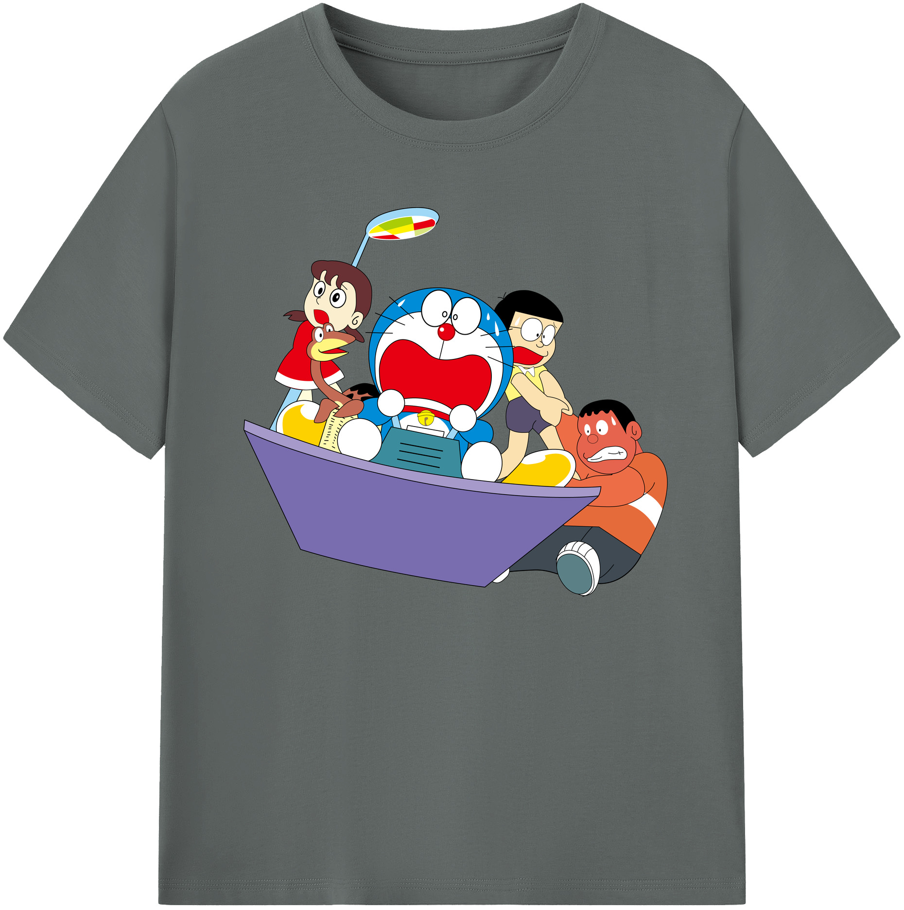 （画像用） ドラえもん Doraemon 綿100％ メンズ半袖Tシャツ｜肌触りやわらか＆通気性